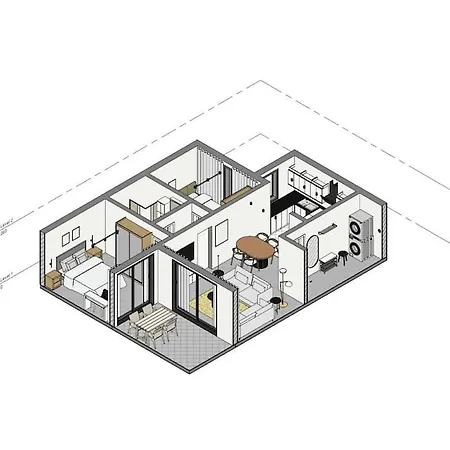 Center 2 Bedroom Calm Modern Garden Floor Flat - Yeni Dunya * Bodrum