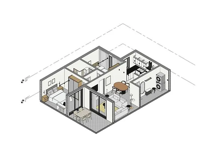 Center 2 Bedroom Calm Modern Garden Floor Flat - Yeni Dunya * Bodrum
