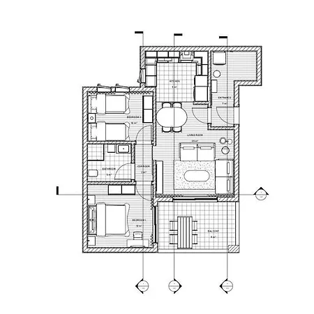 Center 2 Bedroom Calm Modern Garden Floor Flat - Yeni Duenya Apartment